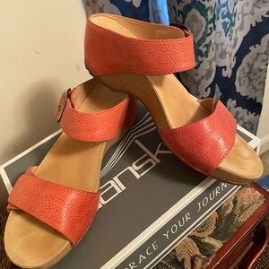 Dansko Tanya Coral Sandals Minimalist Design